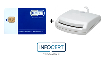 Kit Firma Digitale InfoCert: Smart Card con Lettore